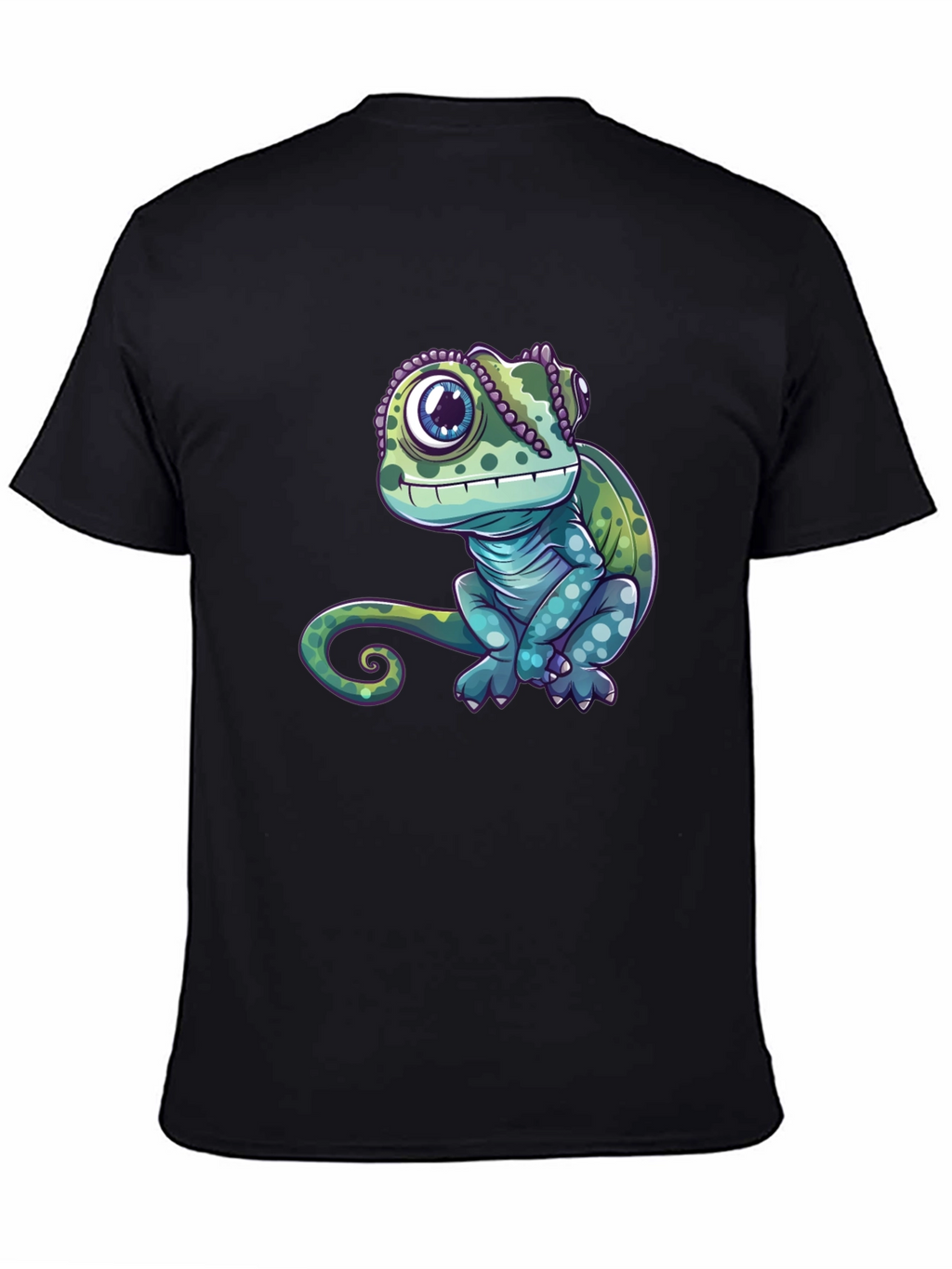 Chameleon Graphic Tee - Cute Reptile Design