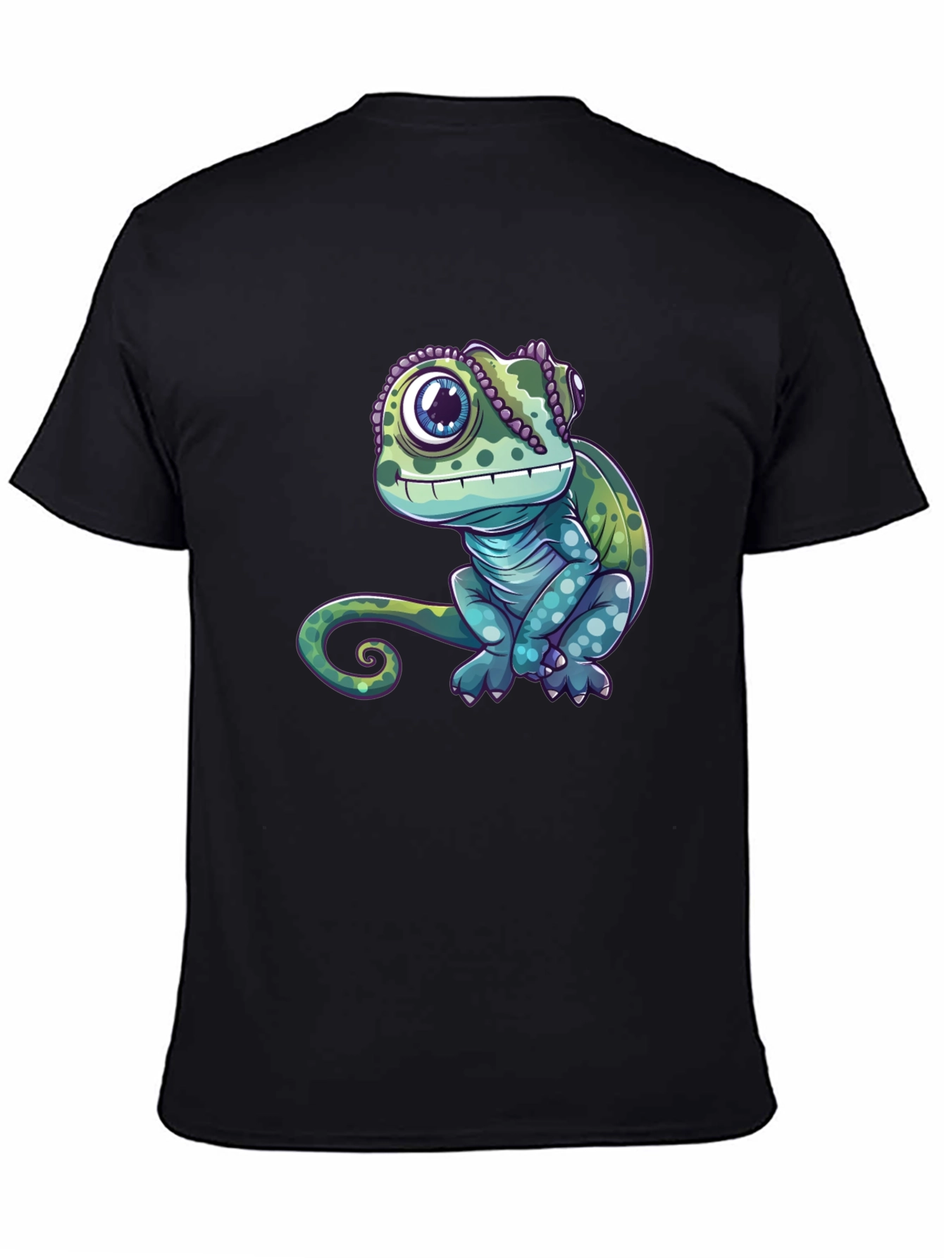 Chameleon Graphic Tee - Cute Reptile Design