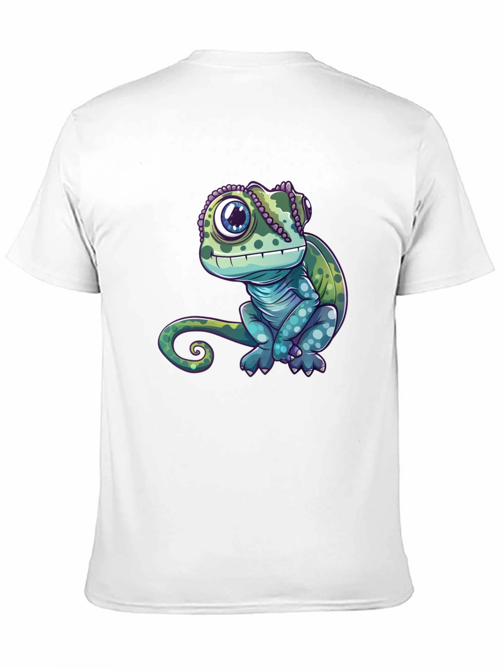 Chameleon Graphic Tee - Cute Reptile Design