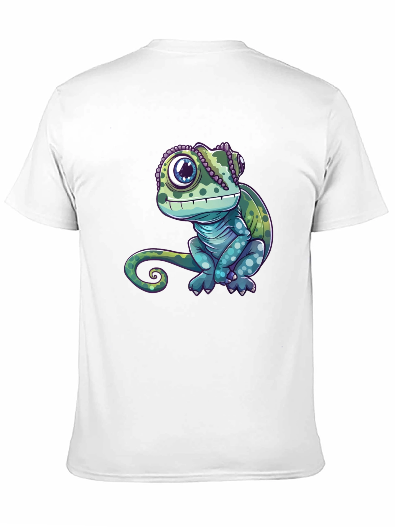 Chameleon Graphic Tee - Cute Reptile Design