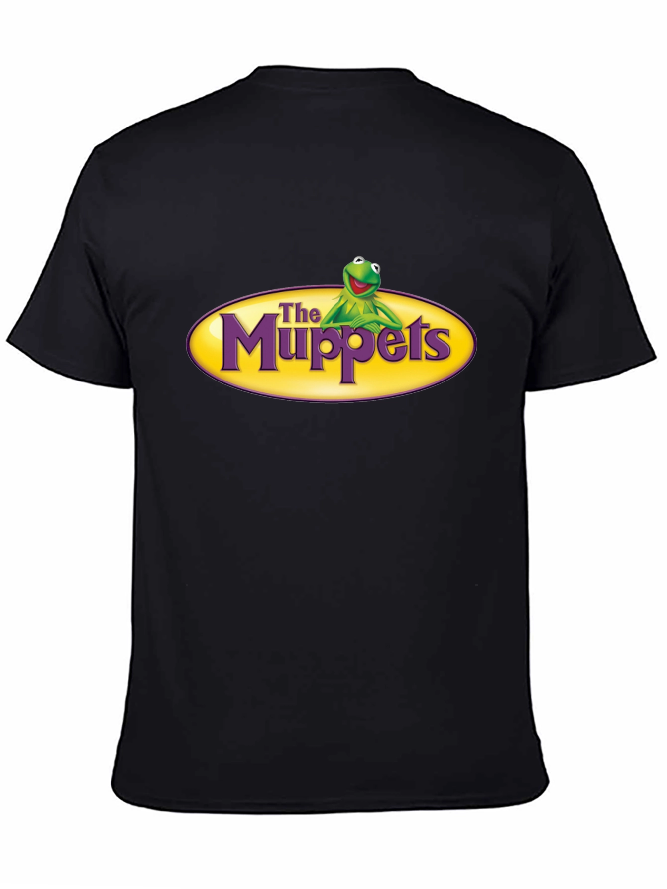The Muppets Kermit Logo Black T-Shirt