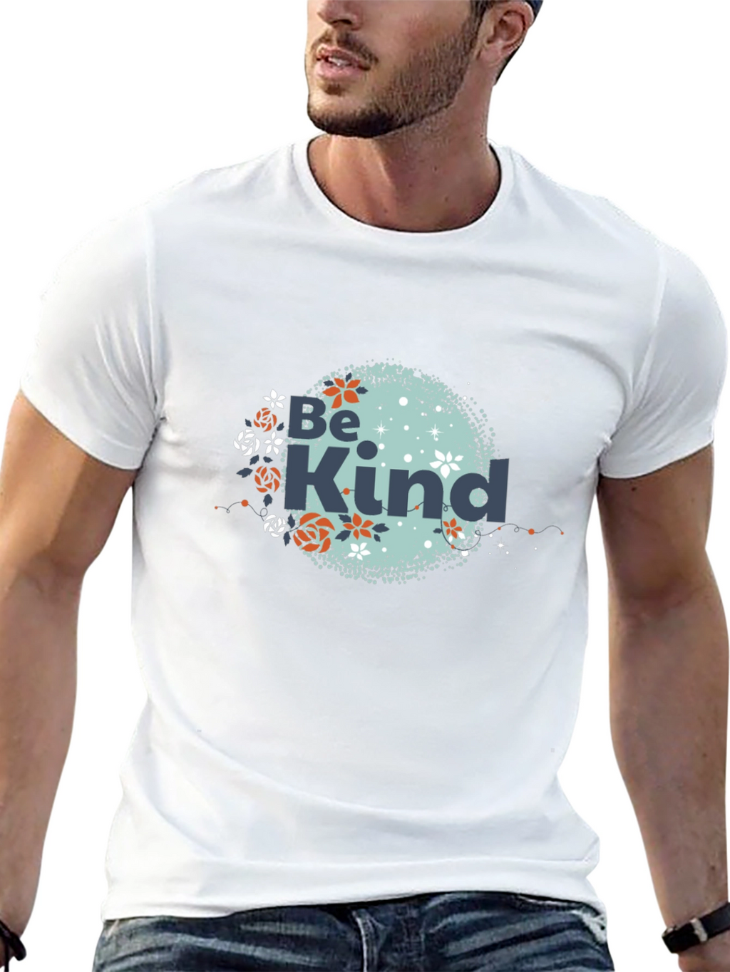 Be Kind Graphic Tee - Soft Black Cotton T-Shirt