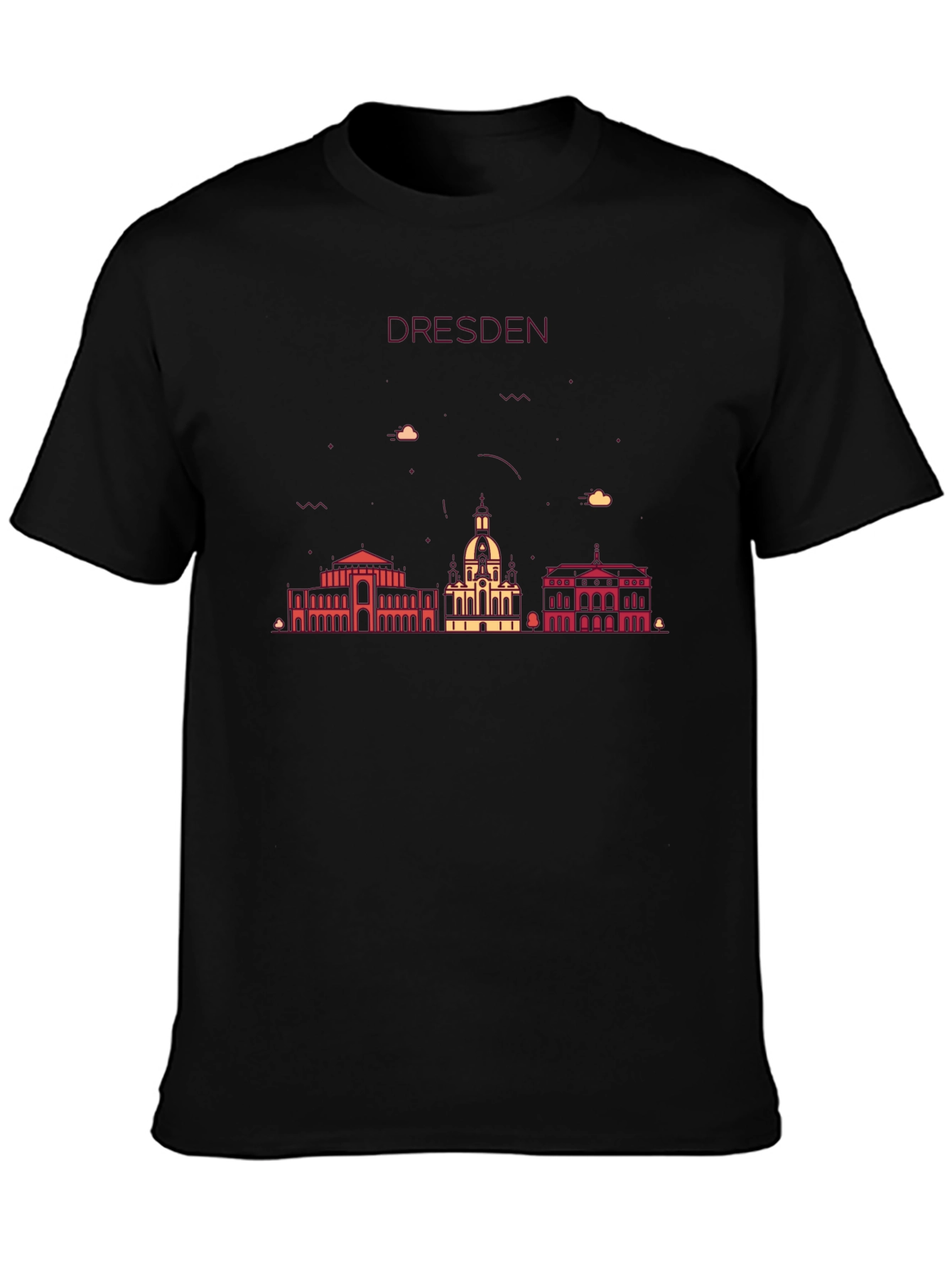 Dresden Skyline Graphic Tee - Stylish Cityscape Shirt