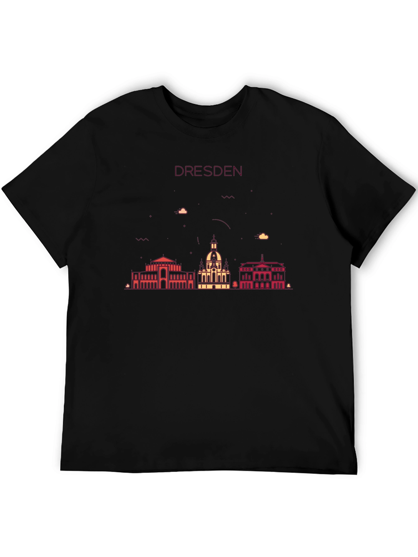 Dresden Skyline Graphic Tee - Stylish Cityscape Shirt