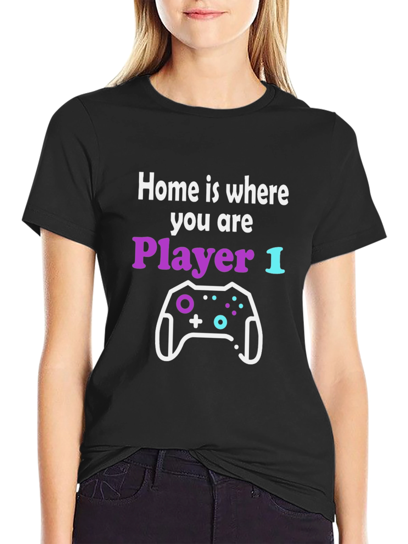Gamer T-Shirt: Home is Where You are Player 1