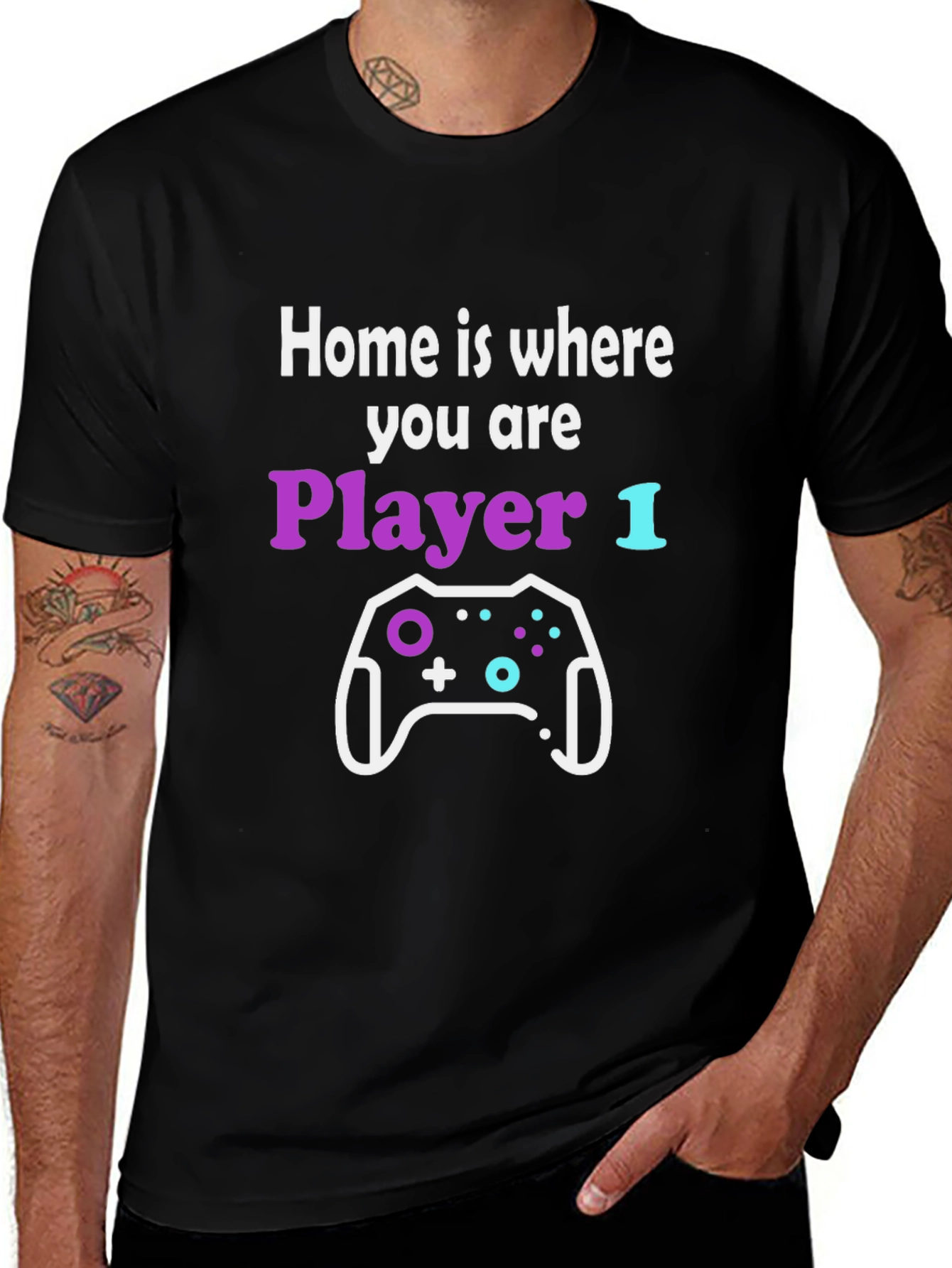 Gamer T-Shirt: Home is Where You are Player 1