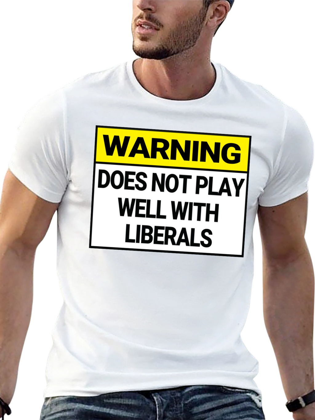 Warning: Does Not Play Well with Liberals T-Shirt