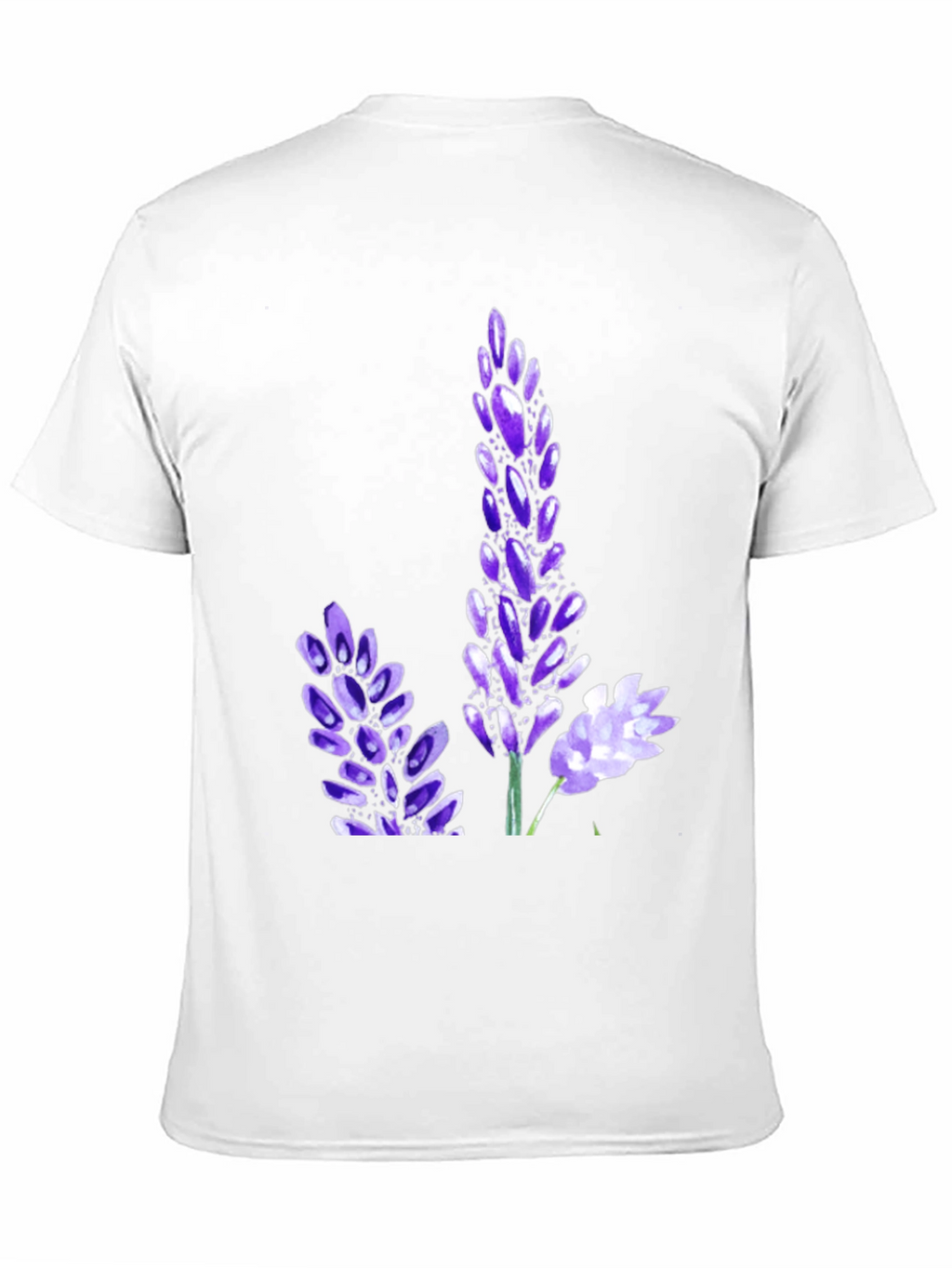 Black T-Shirt with Floral Print