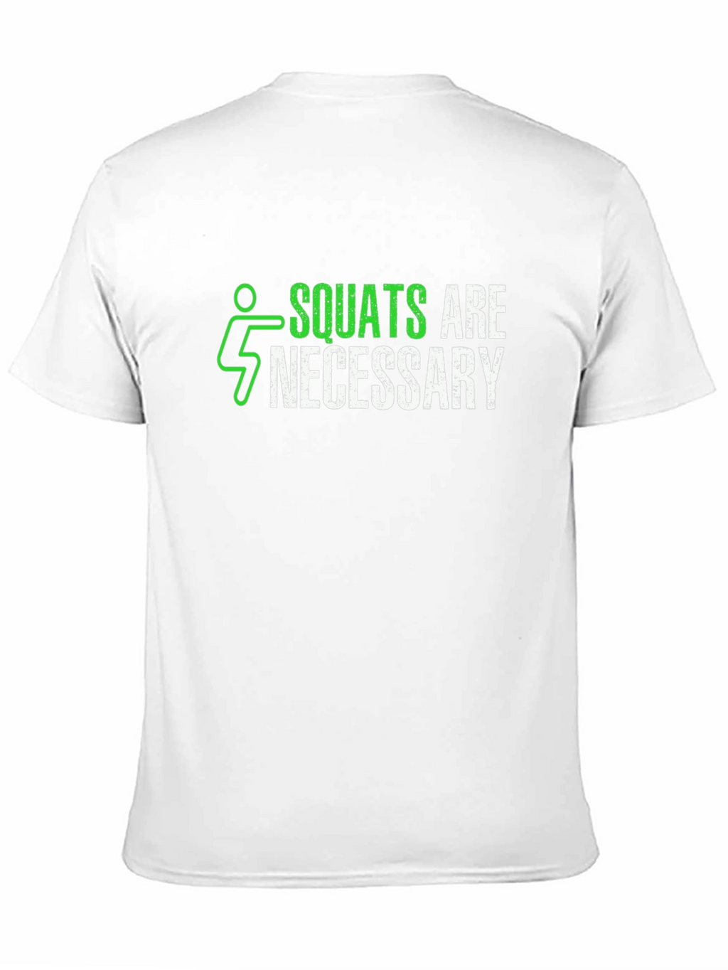 Squats are Necessary Mens Black Graphic T-Shirt