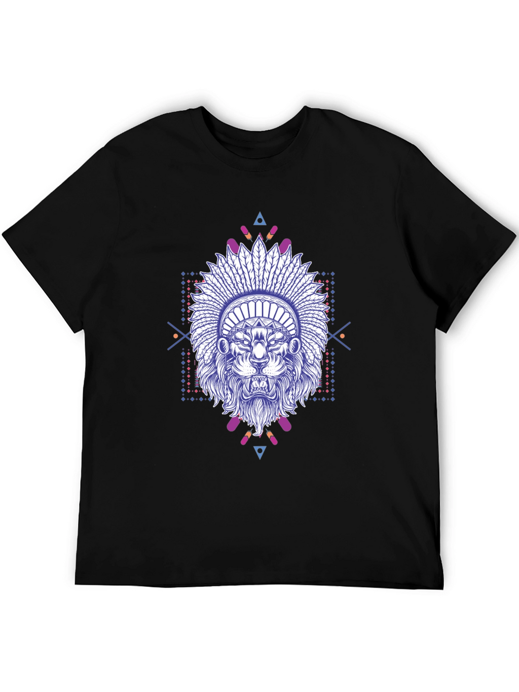 Lion Headdress Graphic Print Tee