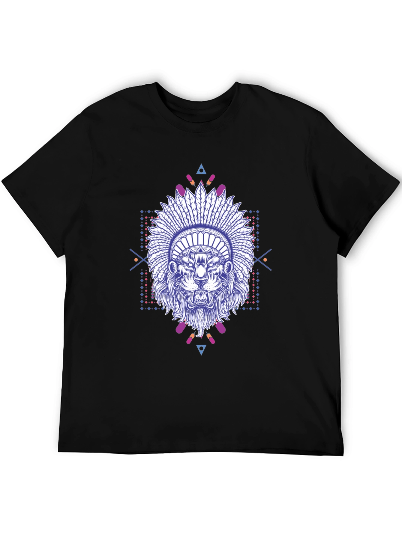 Lion Headdress Graphic Print Tee