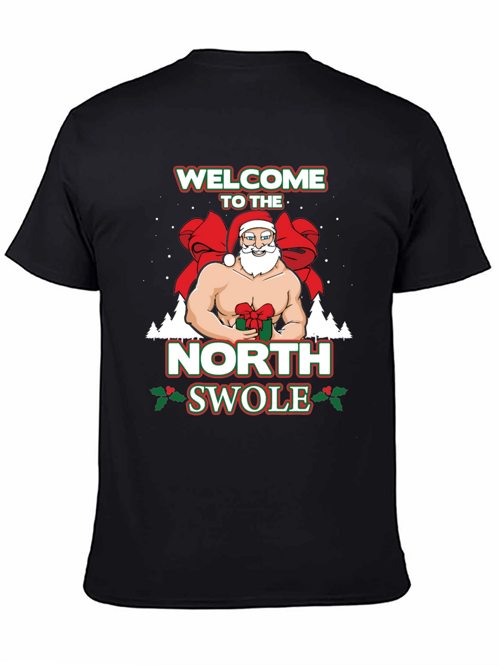 North Swole Santa T-Shirt - Black