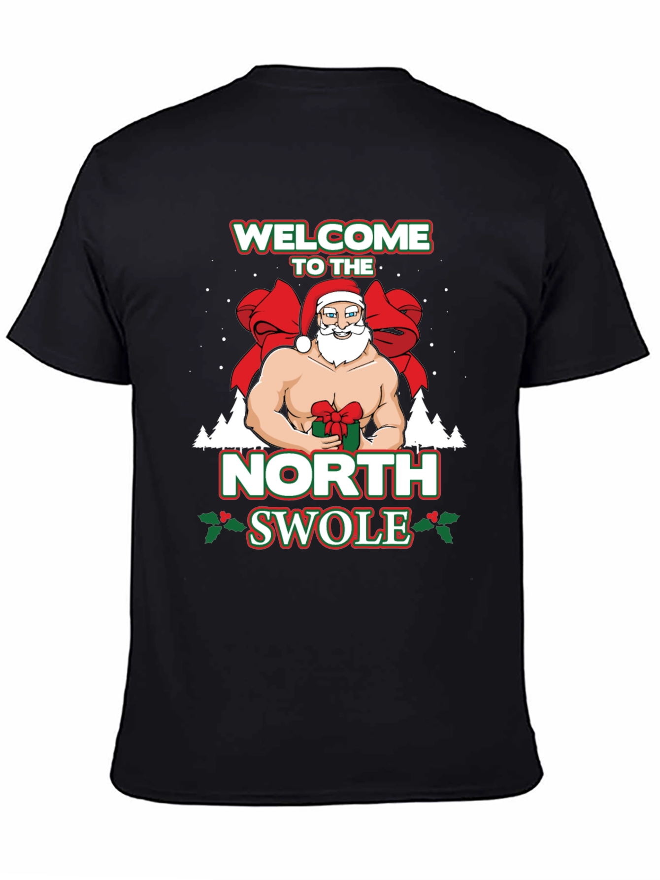 North Swole Santa T-Shirt - Black