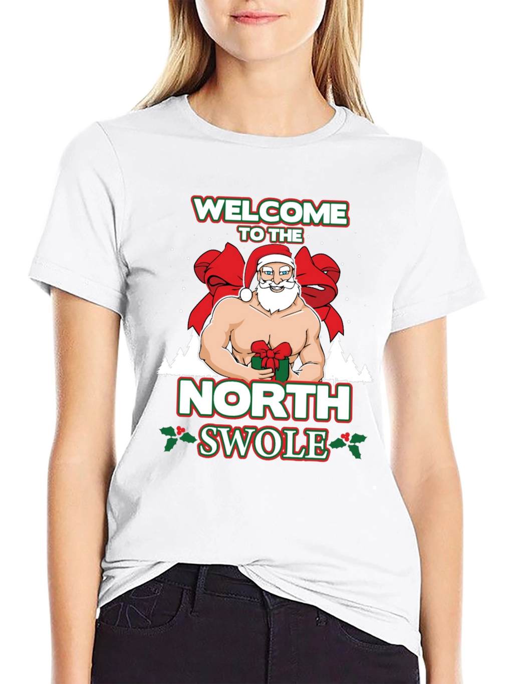 North Swole Santa T-Shirt - Black