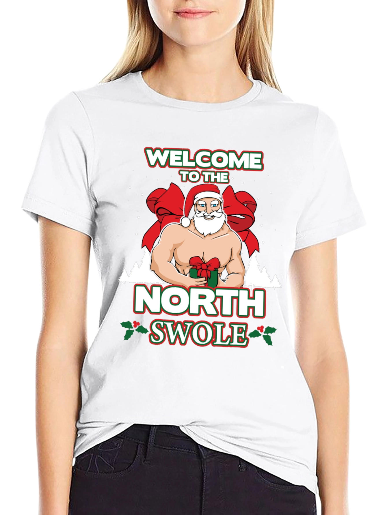 North Swole Santa T-Shirt - Black