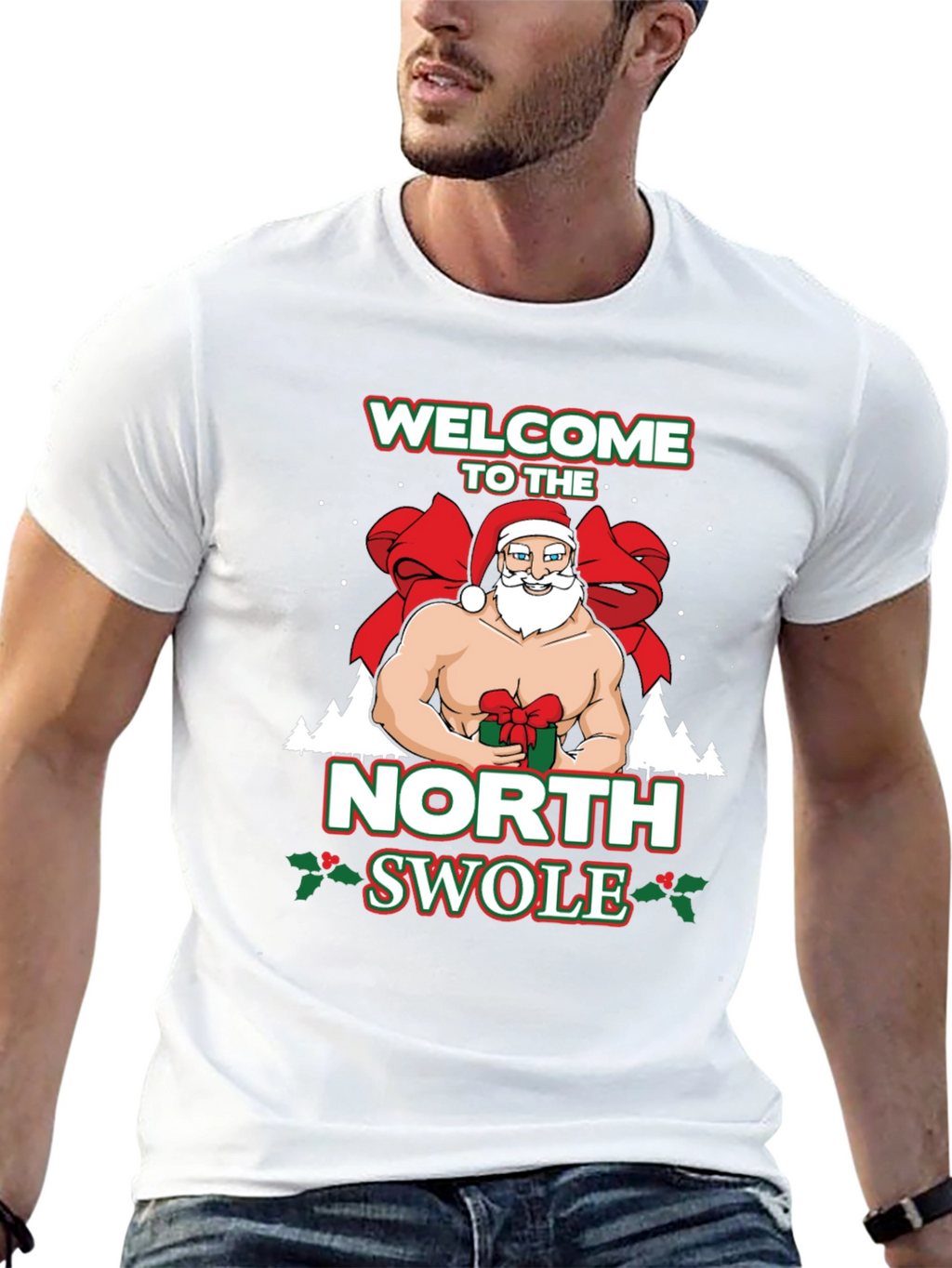 North Swole Santa T-Shirt - Black