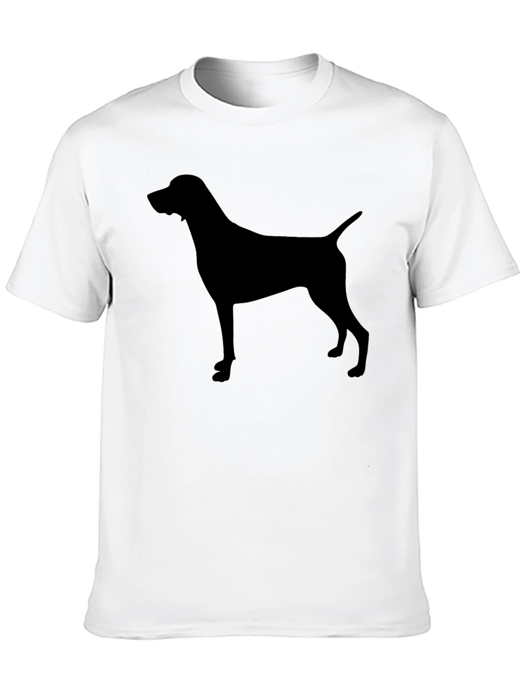 Mens Black Dog Silhouette T-Shirt