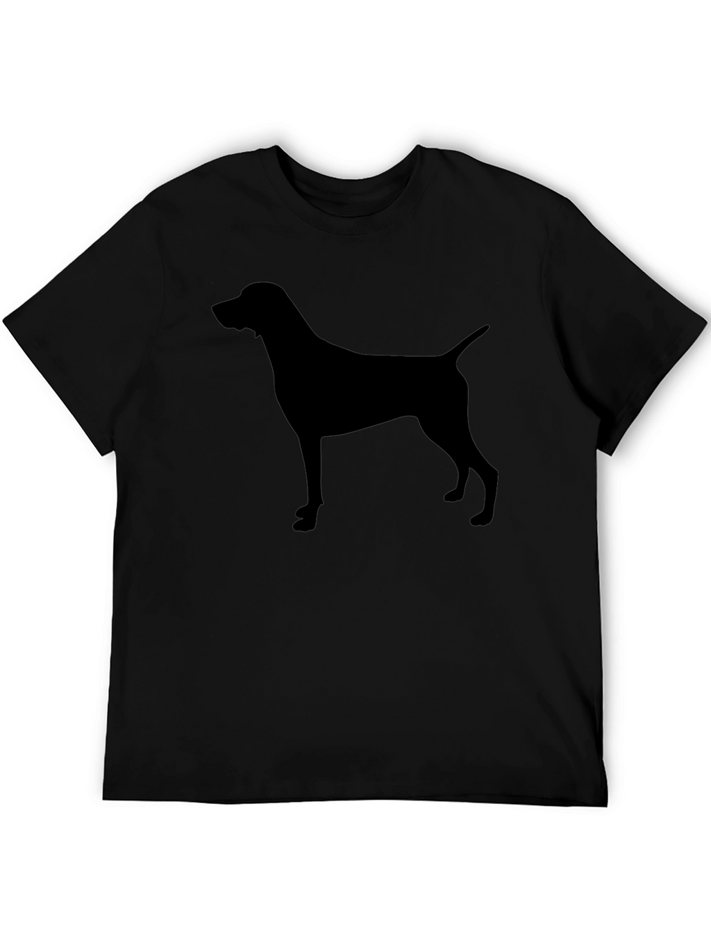 Mens Black Dog Silhouette T-Shirt