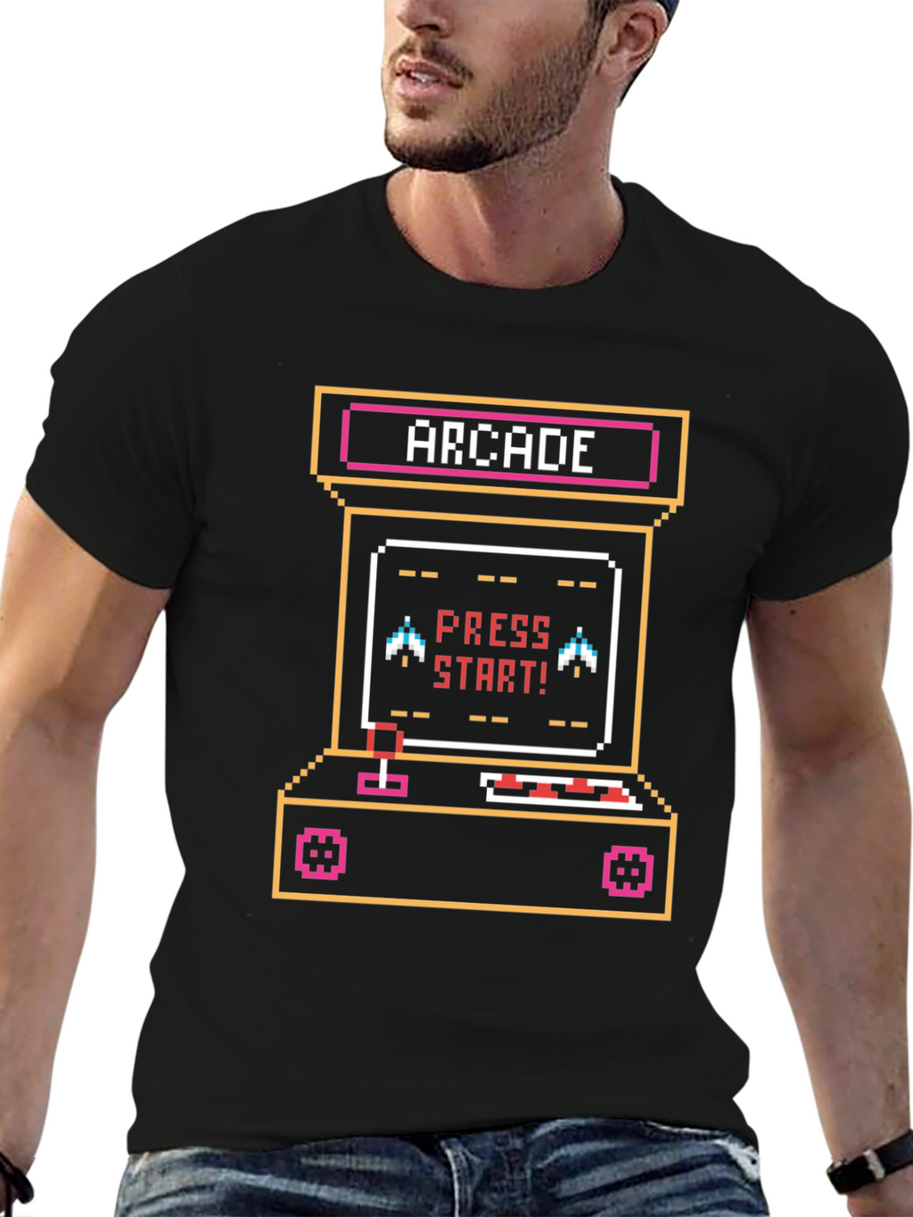 Arcade Game T-Shirt - Retro Pixel Art Design