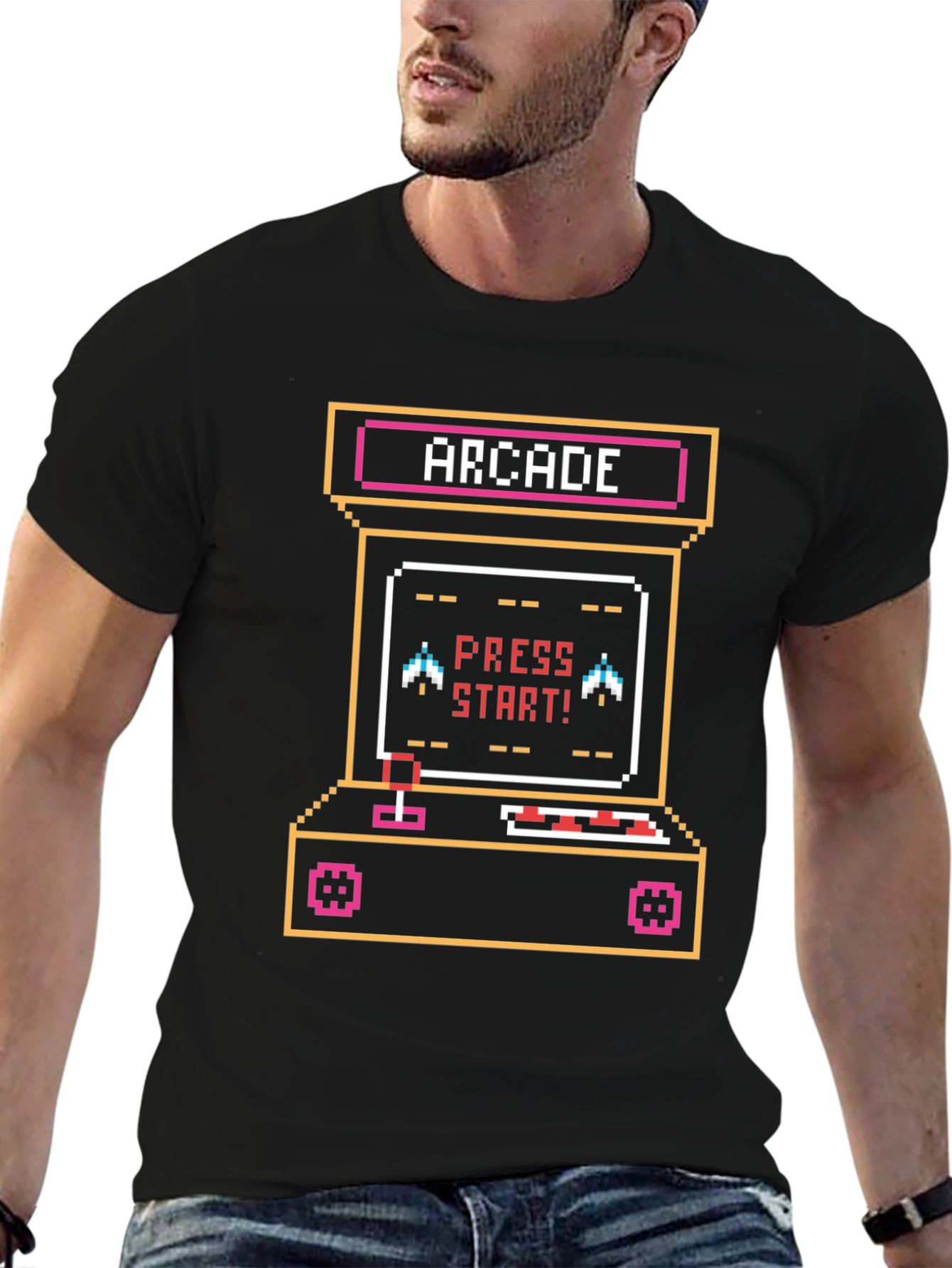 Arcade Game T-Shirt - Retro Pixel Art Design