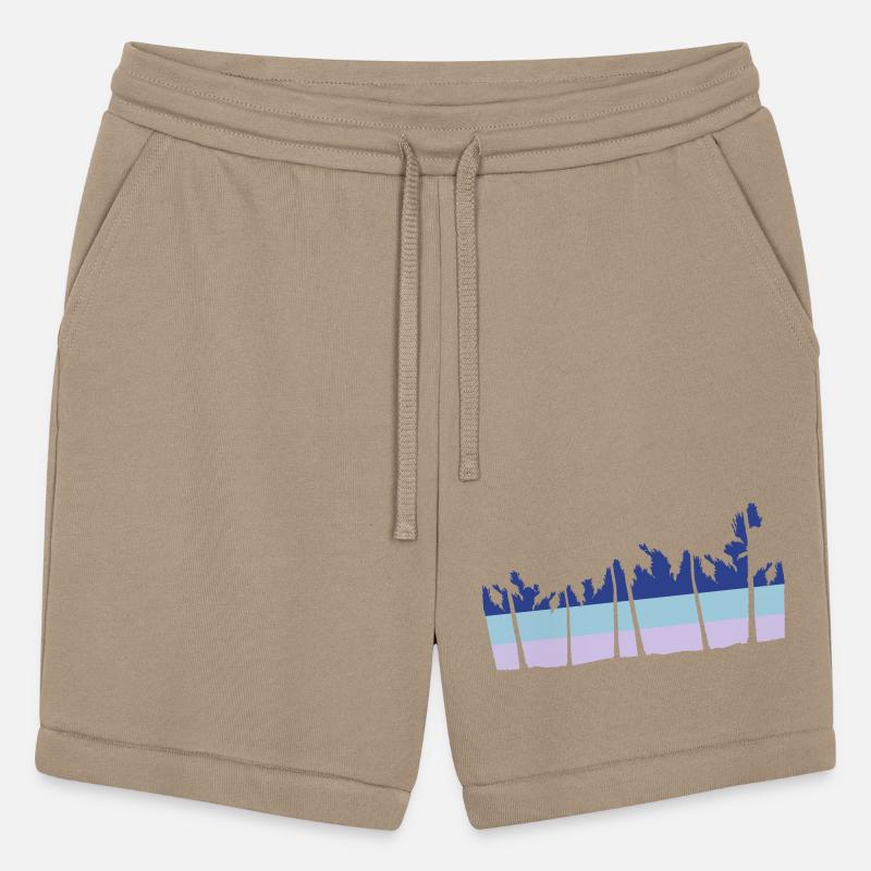 Palm Trees Island Beach Vacation Stripes Sea Lines