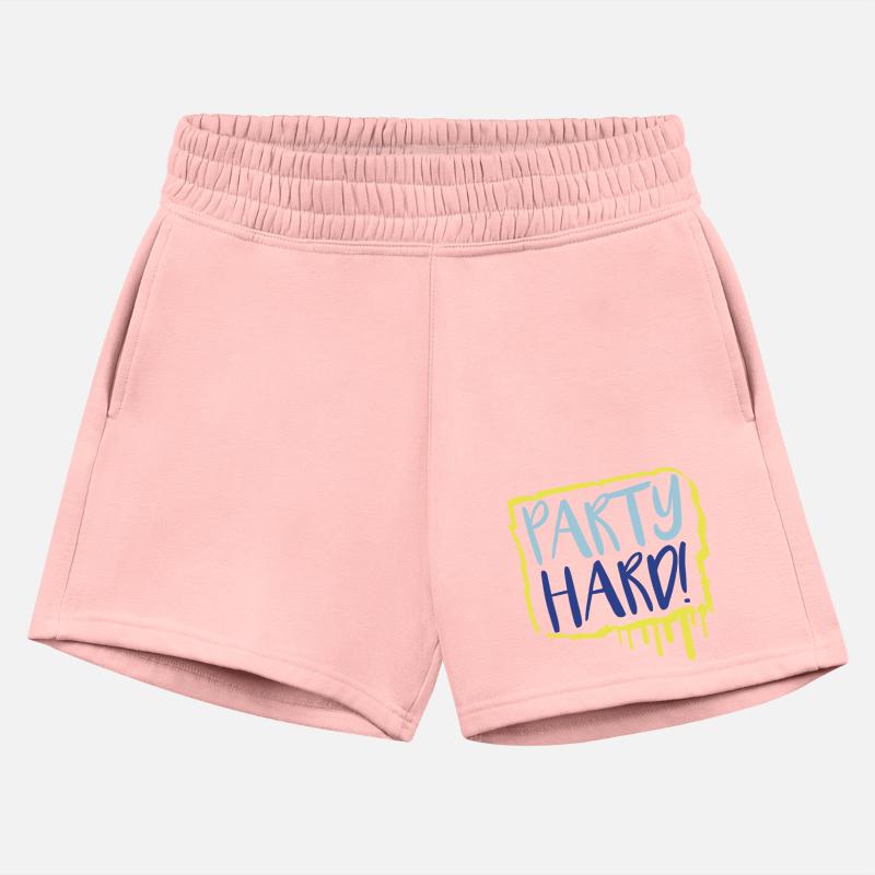 Party Hard Graffiti Spray Drops Stamp Text Slogan