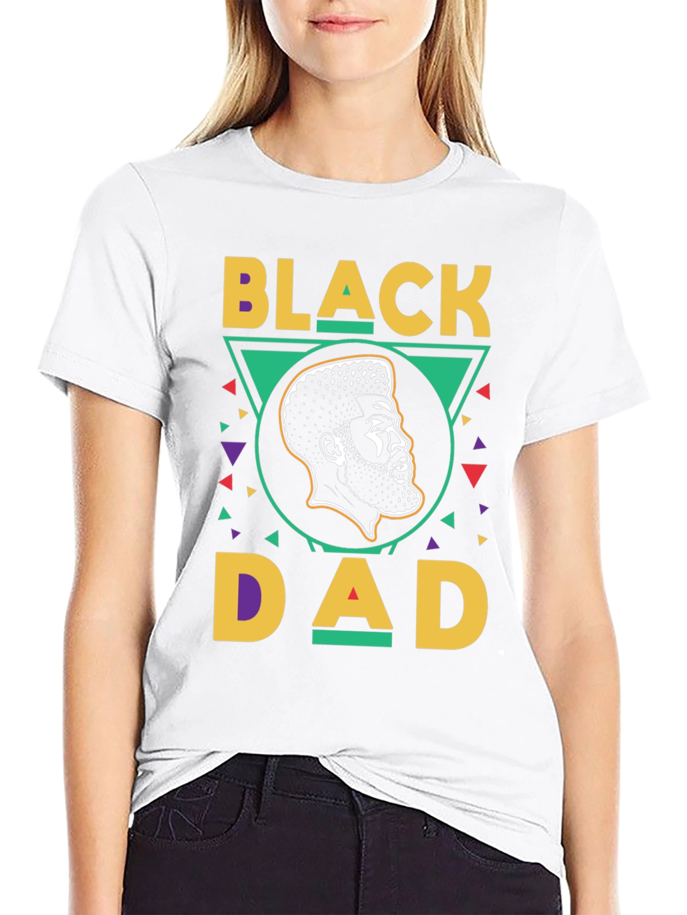 Black Dad Graphic Tee - Stylish Fathers Day Gift