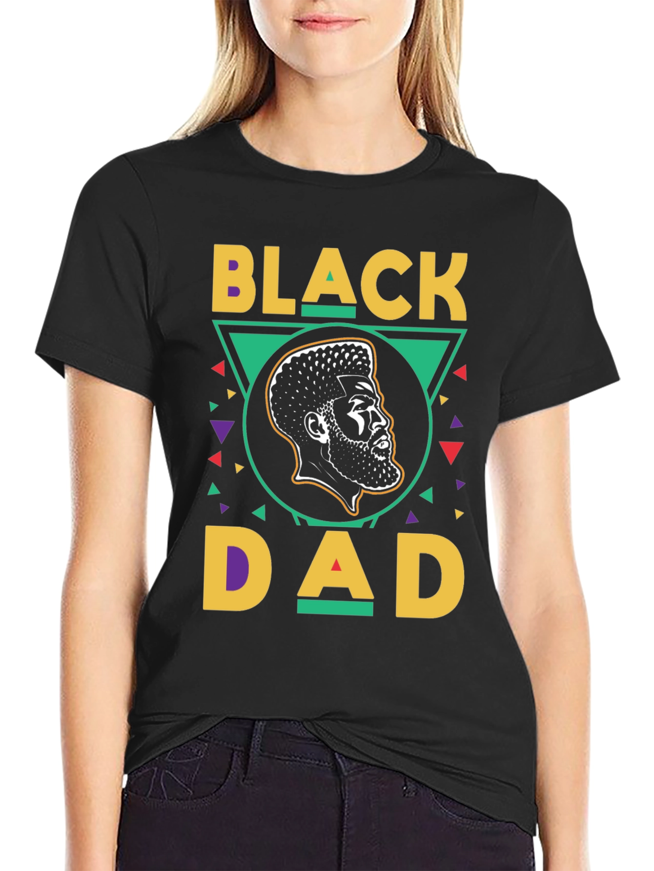 Black Dad Graphic Tee - Stylish Fathers Day Gift