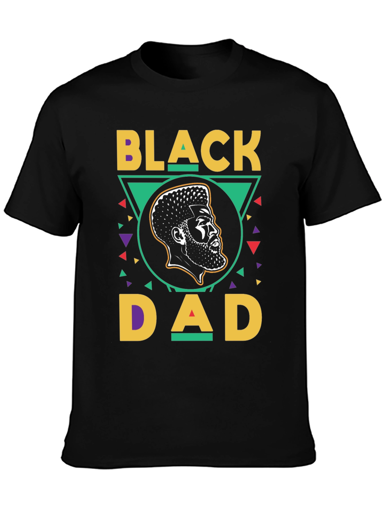 Black Dad Graphic Tee - Stylish Fathers Day Gift