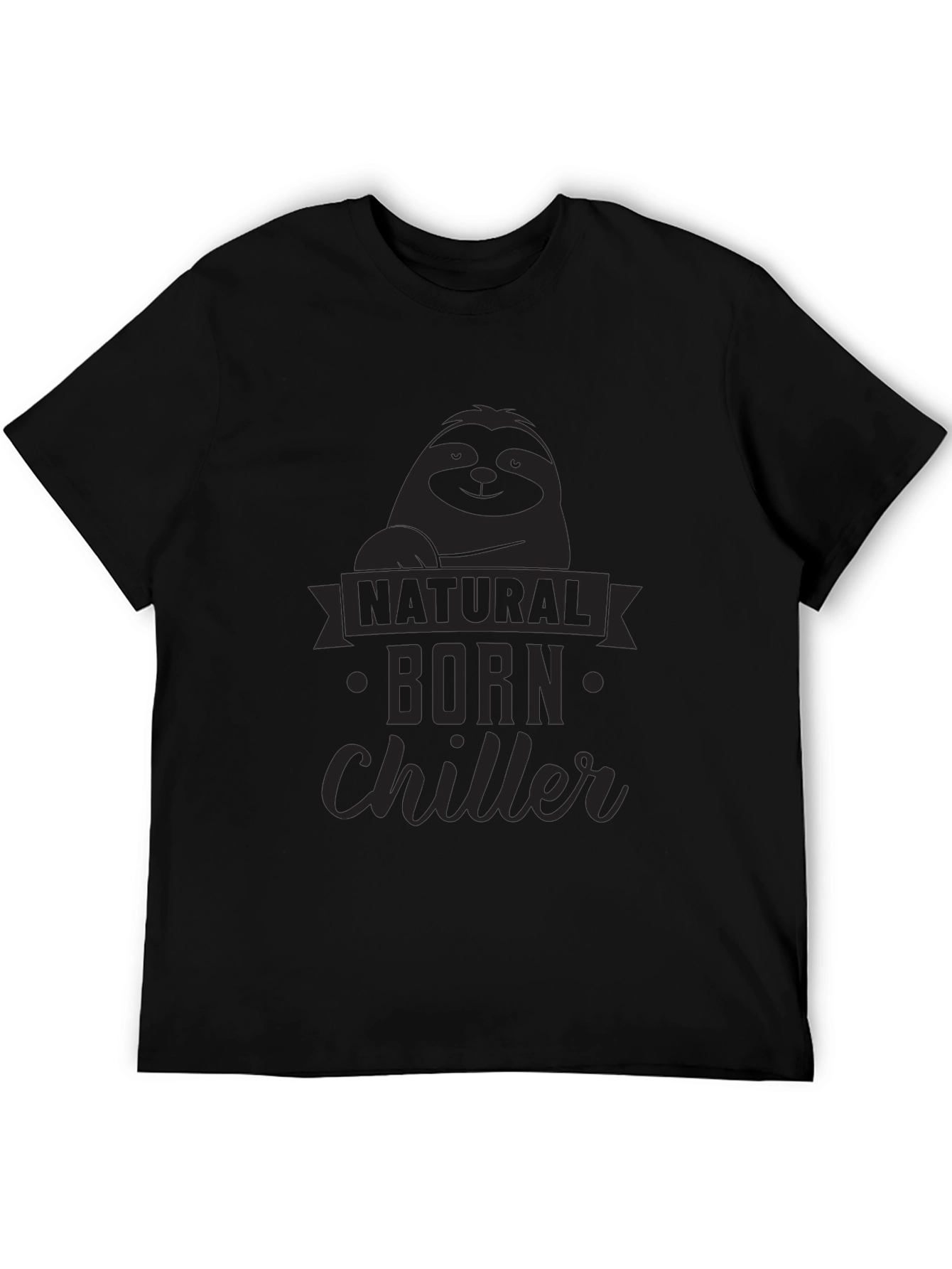Natural Born Chiller Sloth Graphic Tee - Soft Cotton