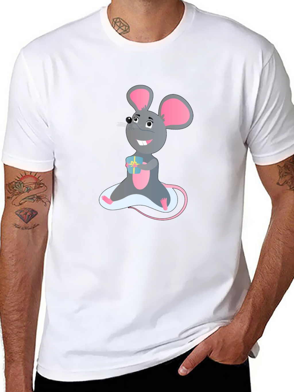 Cartoon Mouse T-Shirt - Unique Graphic Tee