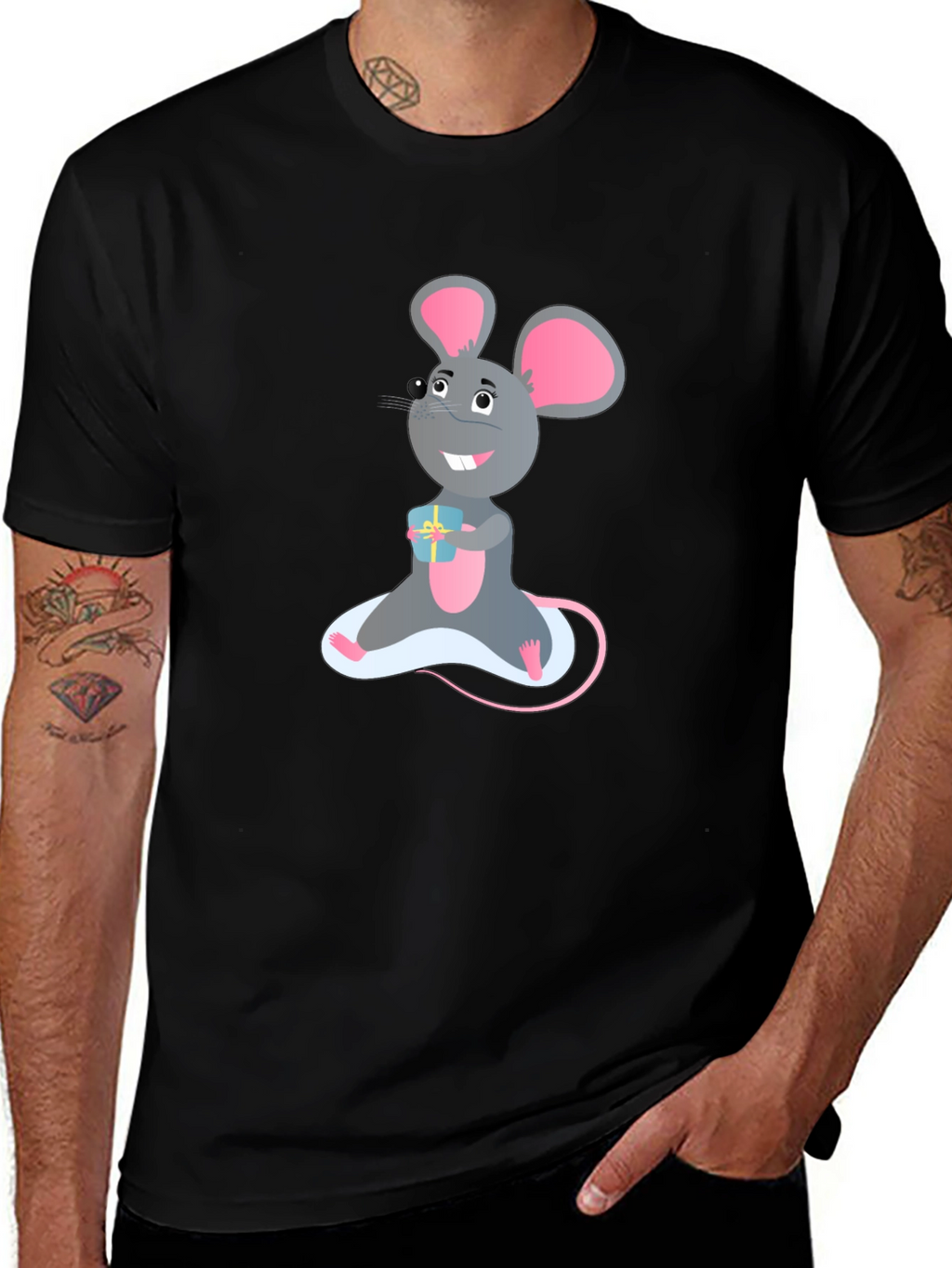Cartoon Mouse T-Shirt - Unique Graphic Tee