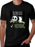 Lazy Panda To-Do List T-Shirt
