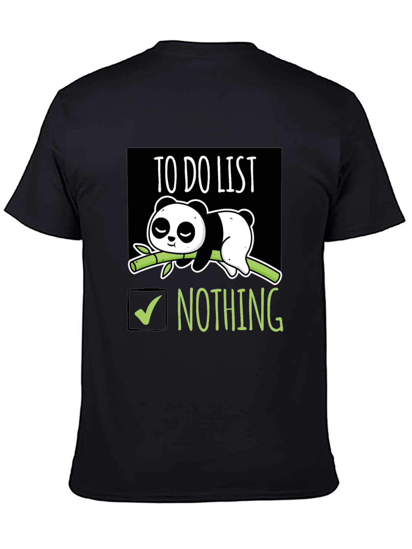 Lazy Panda To-Do List T-Shirt