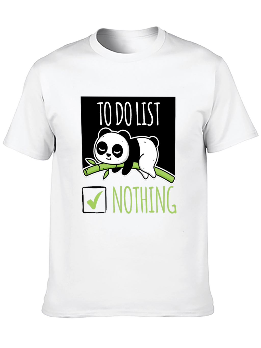 Lazy Panda To-Do List T-Shirt