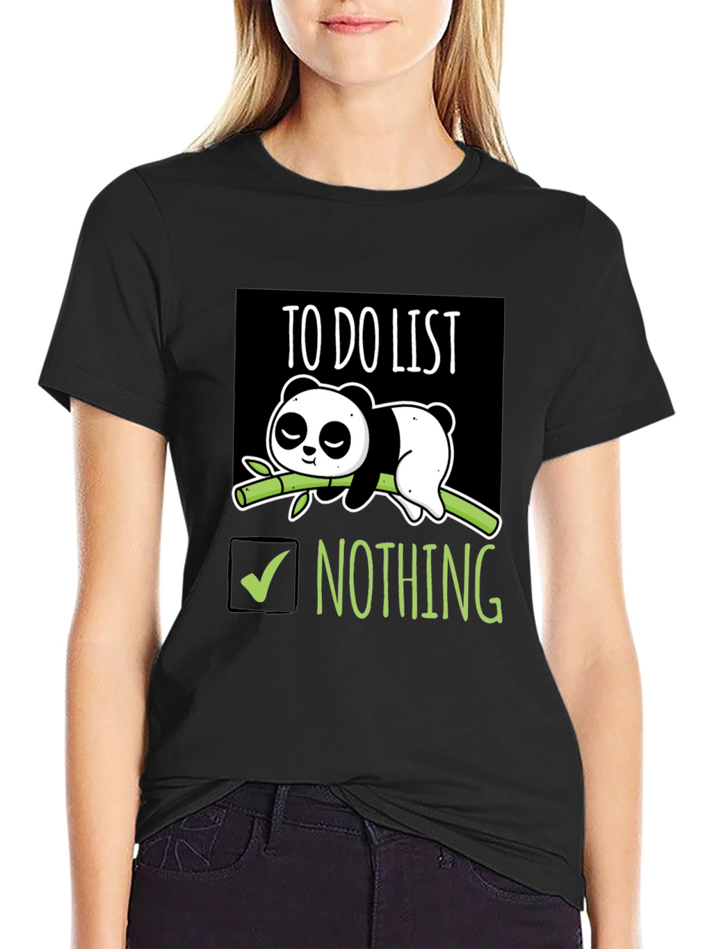 Lazy Panda To-Do List T-Shirt