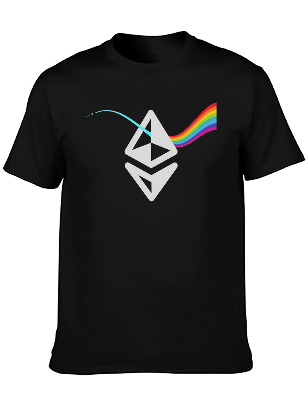 Ethereum Prism T-Shirt - Crypto Rainbow