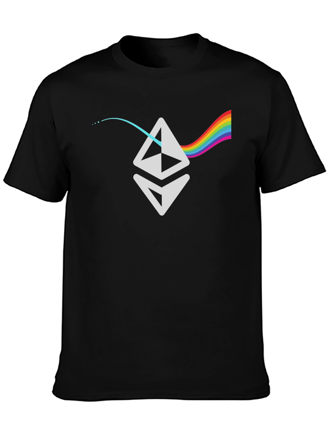 Ethereum Prism T-Shirt - Crypto Rainbow