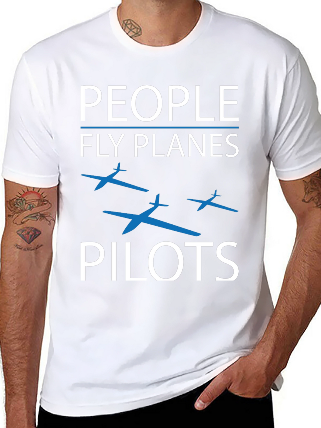 People Fly Planes Pilots Graphic T-Shirt