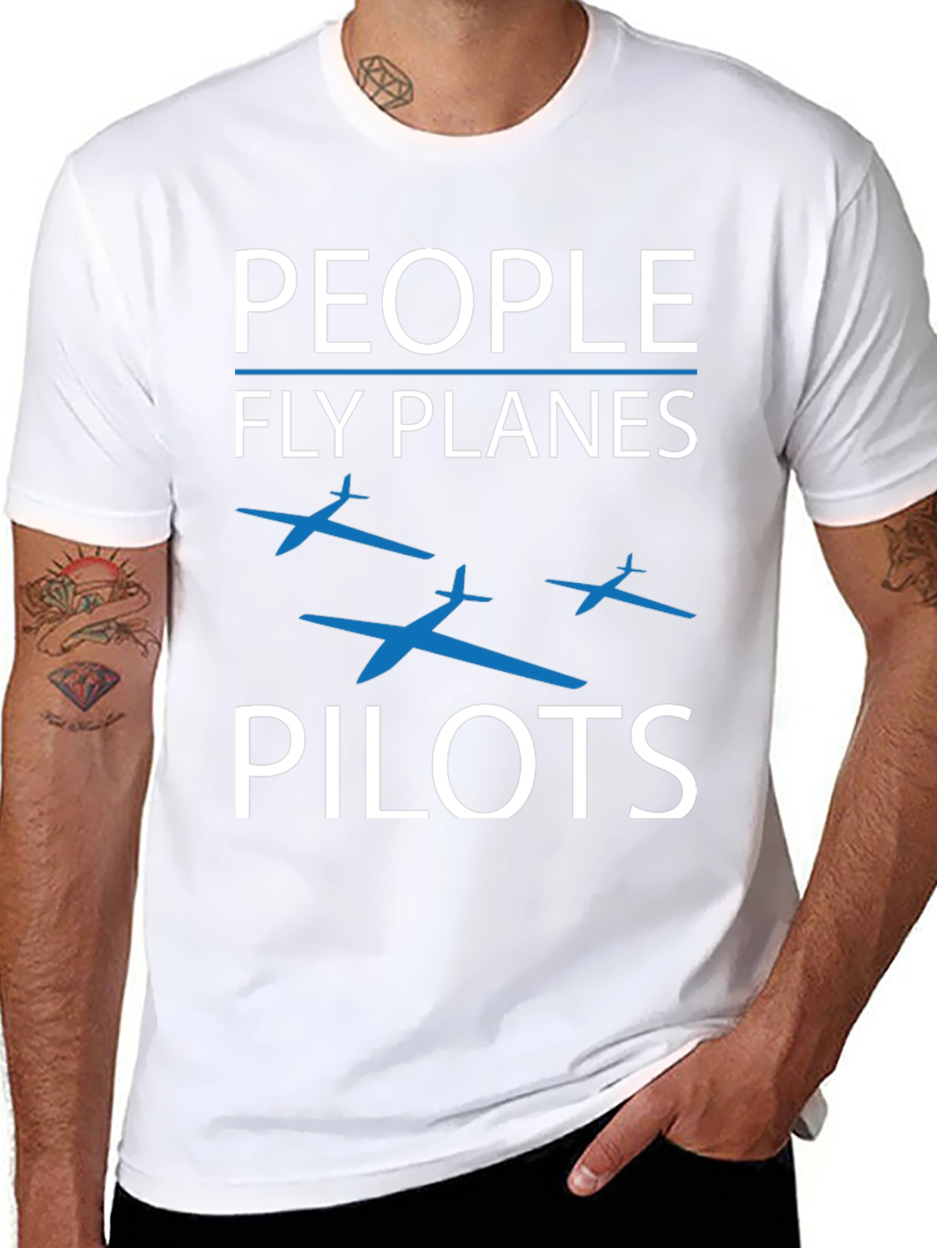 People Fly Planes Pilots Graphic T-Shirt
