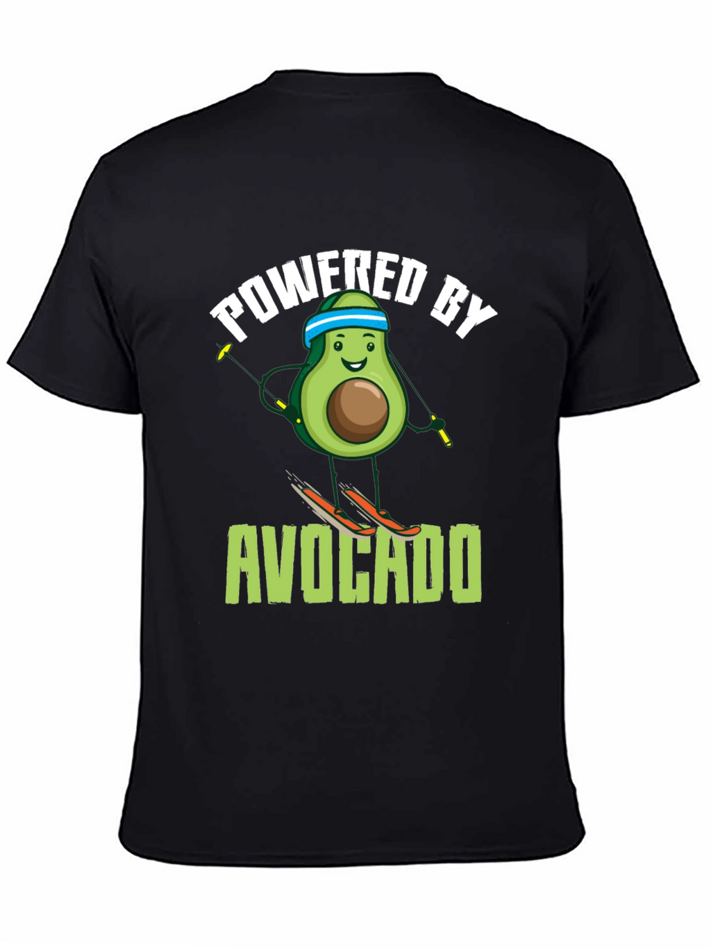 Powered by Avocado Skiing T-Shirt
