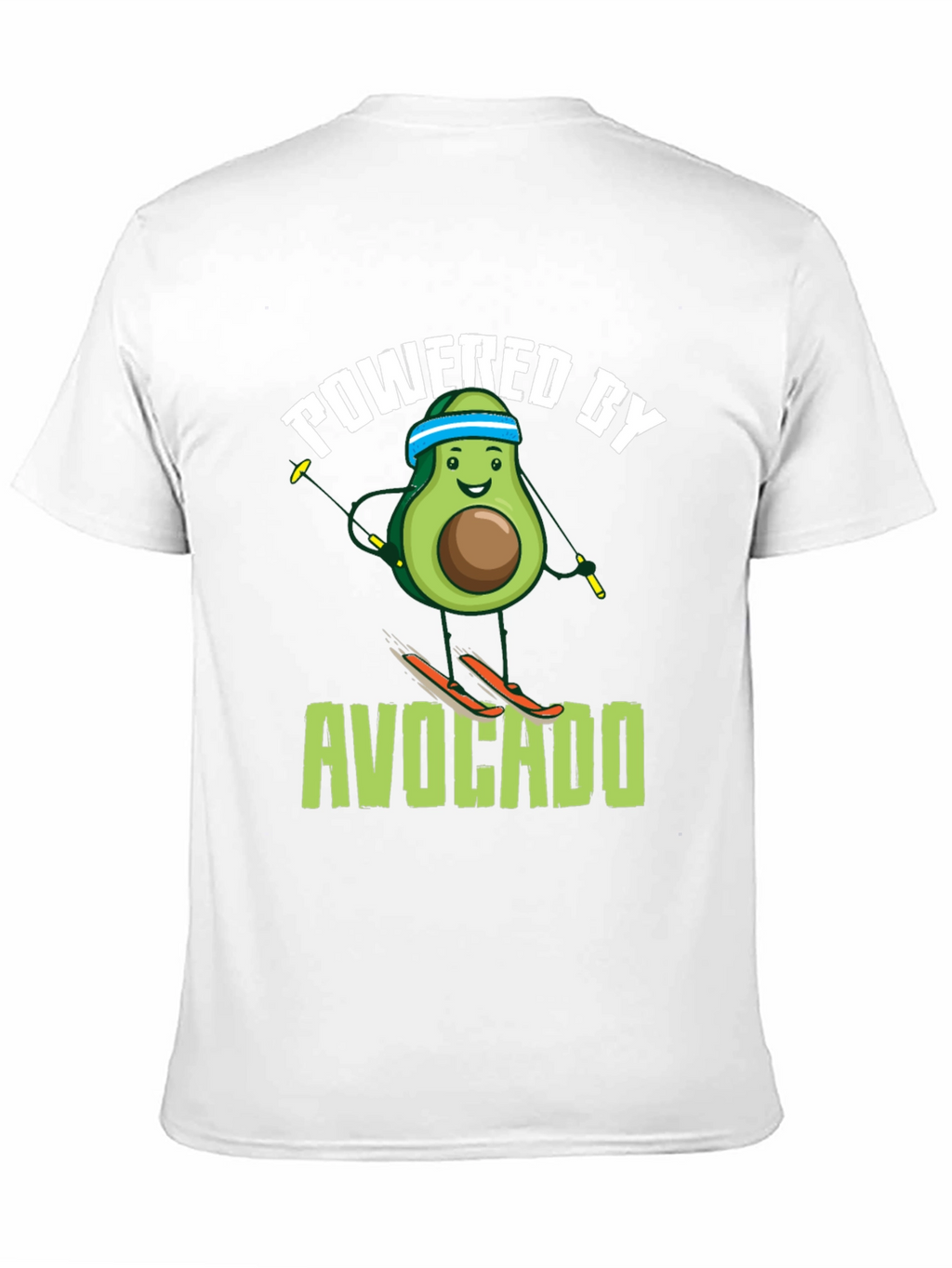 Powered by Avocado Skiing T-Shirt
