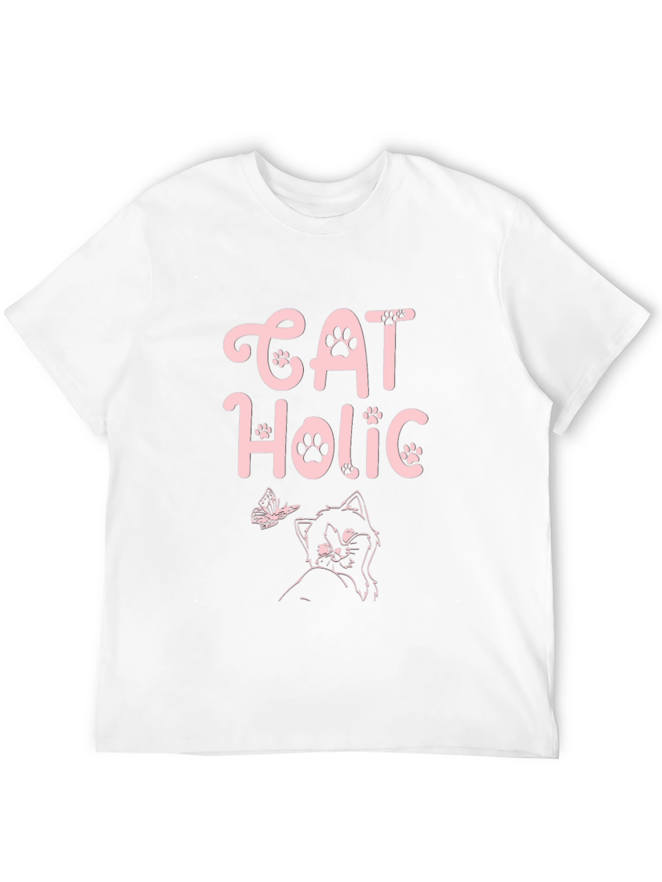 Cat Holic Black T-Shirt
