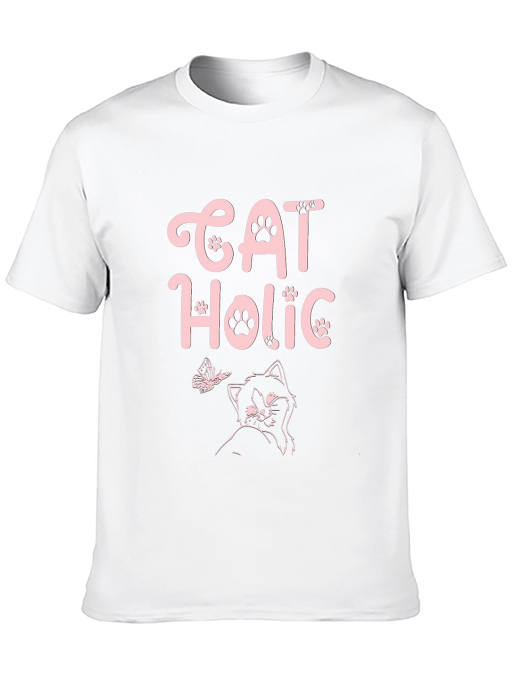 Cat Holic Black T-Shirt