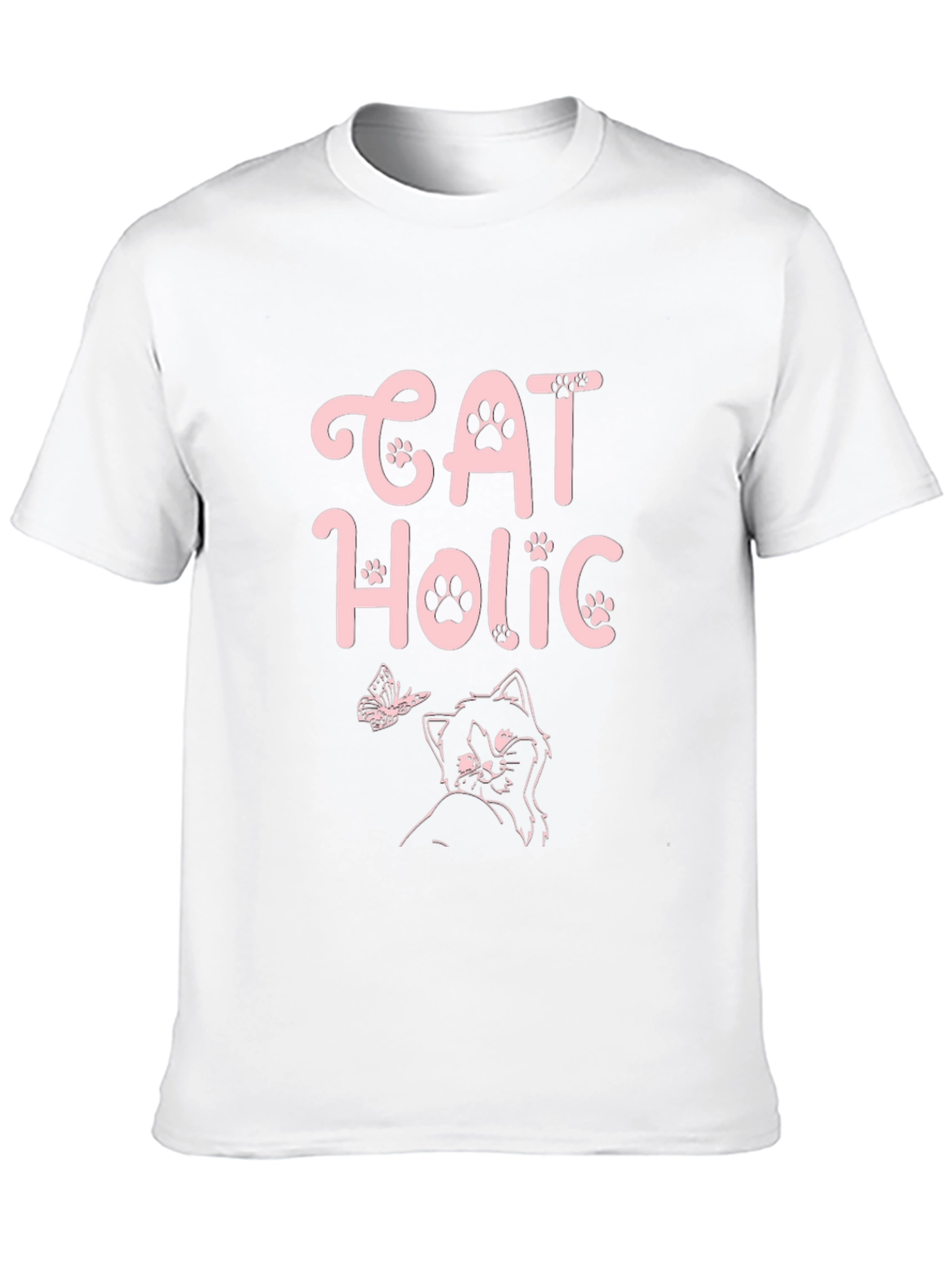 Cat Holic Black T-Shirt