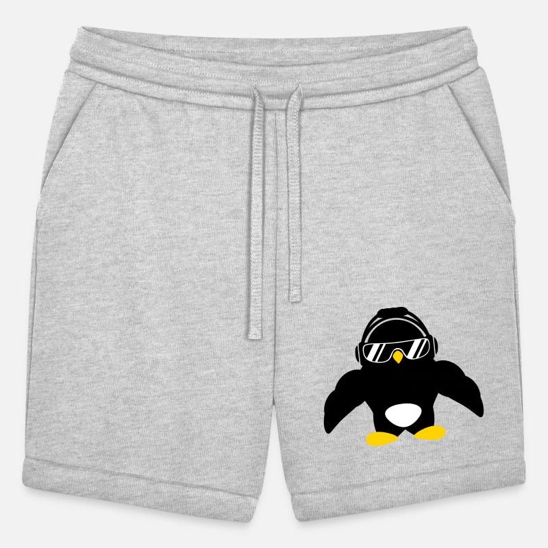 Penguin Bodybuilder Sunglasses Headphones Muscles