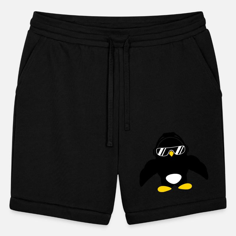 Penguin Bodybuilder Sunglasses Headphones Muscles