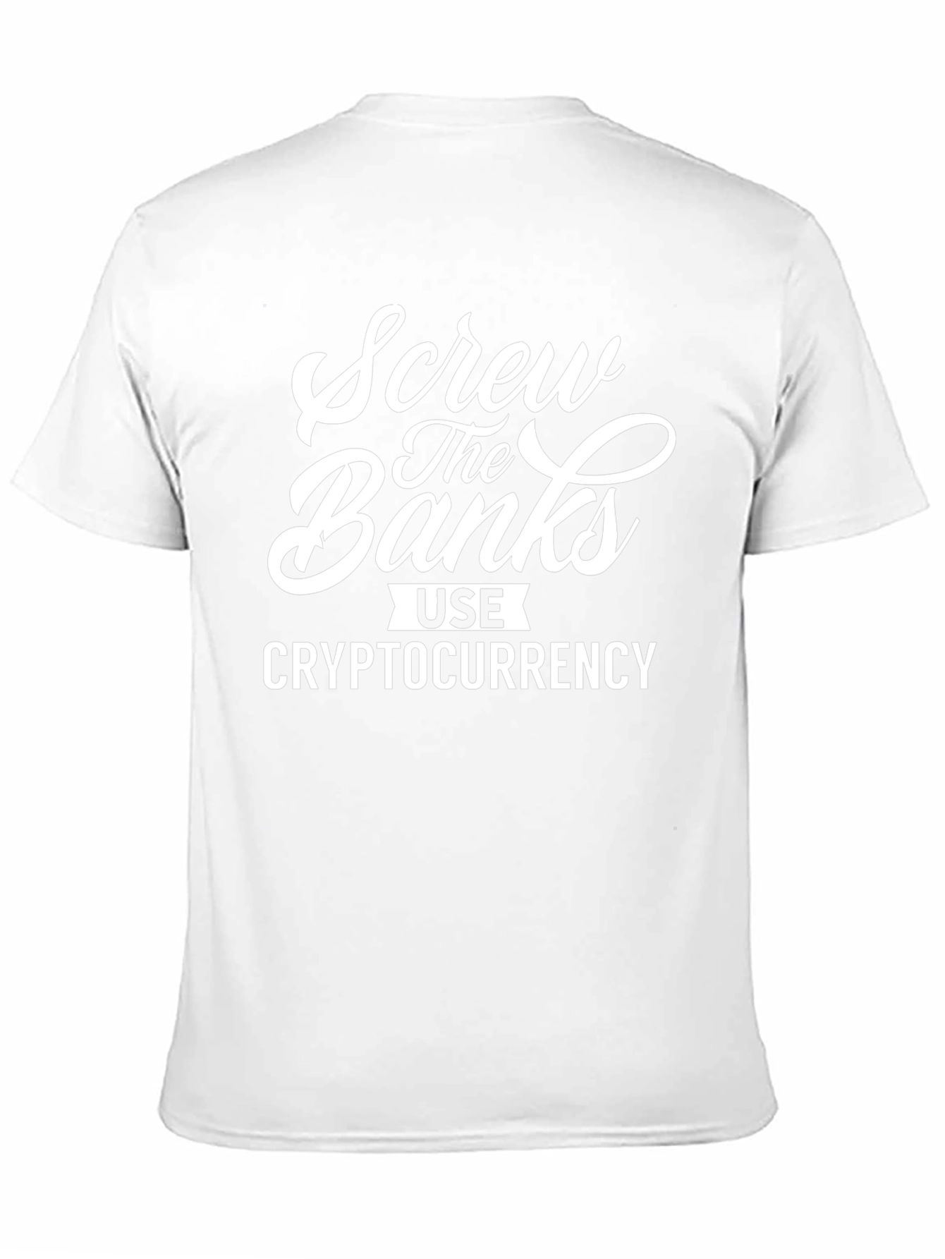Screw the Banks Use Cryptocurrency Black T-Shirt