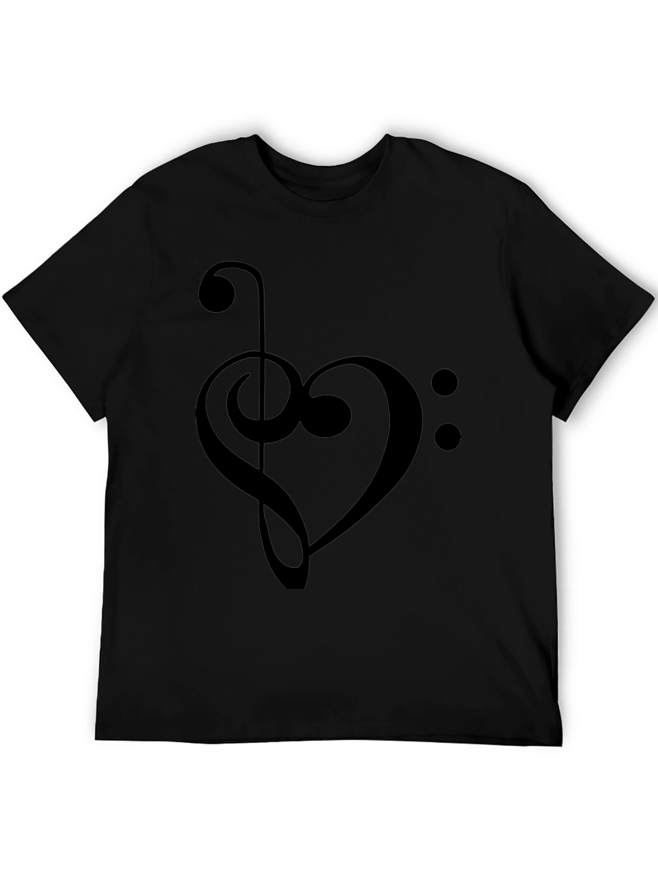 Musical Heart T-Shirt - Bass Clef Love