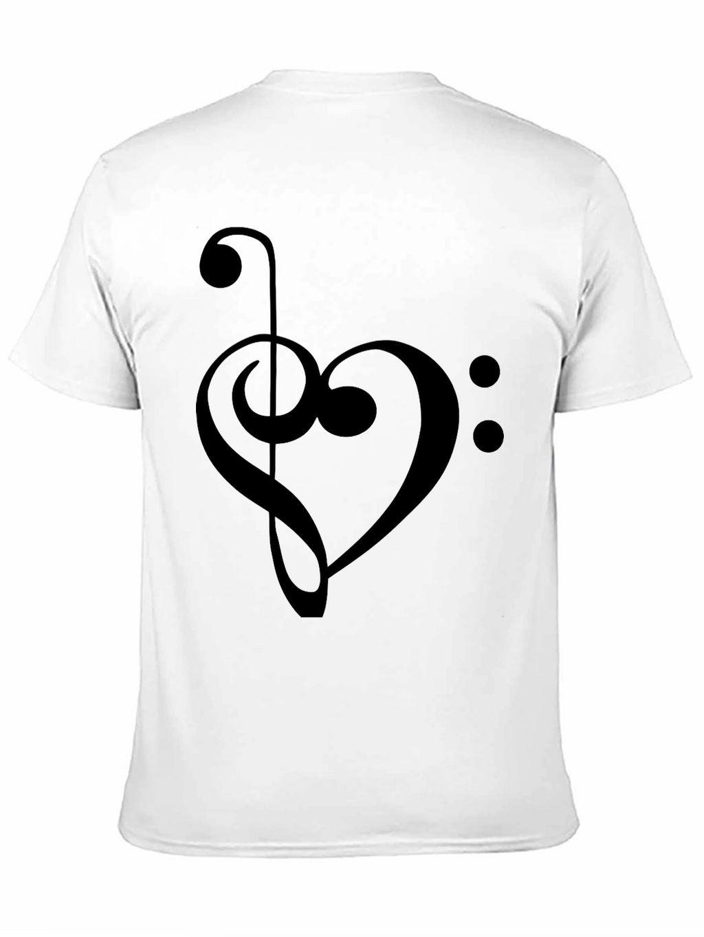 Musical Heart T-Shirt - Bass Clef Love